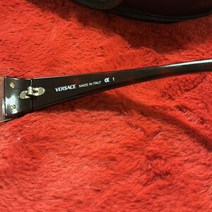 Versace Sleek Black Eyewear Versace luxury glasses case  but it’s in a feragamo